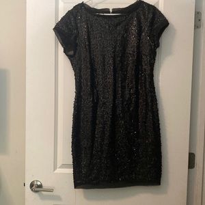 Vince Camuto Black Sparkle Dress